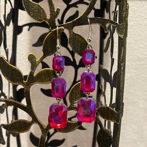 Elegant Pink  Dangle Earrings